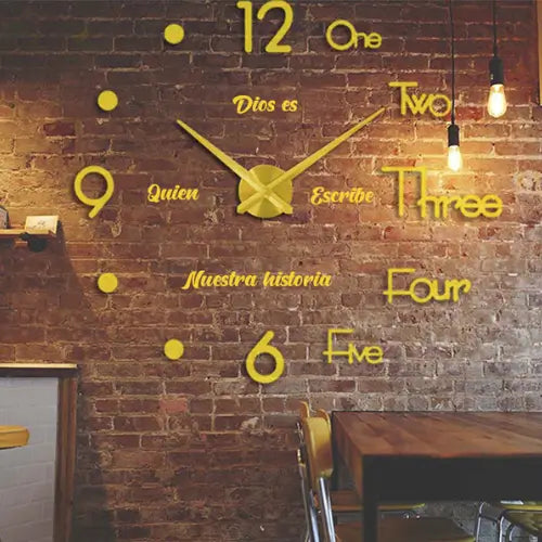 TimeStick | Reloj pared adhesivo El tiempo de Dios es perfecto