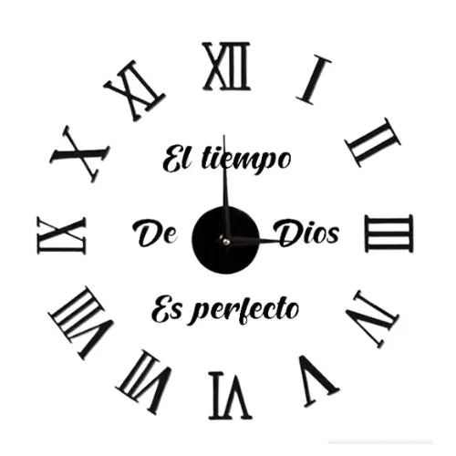 TimeStick | Reloj pared adhesivo números romanos