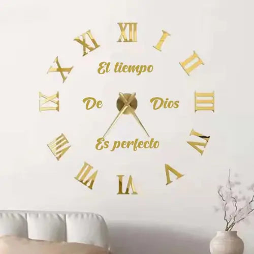 TimeStick | Reloj pared adhesivo números romanos