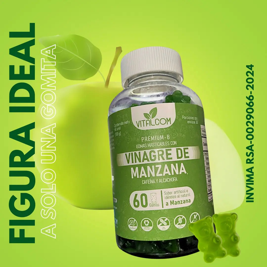 Gummies de vinagre de manzana x60 unidades