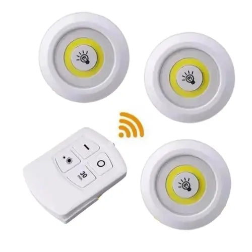 LightMaster | Juego luces inalámbricas ahorradoras x3