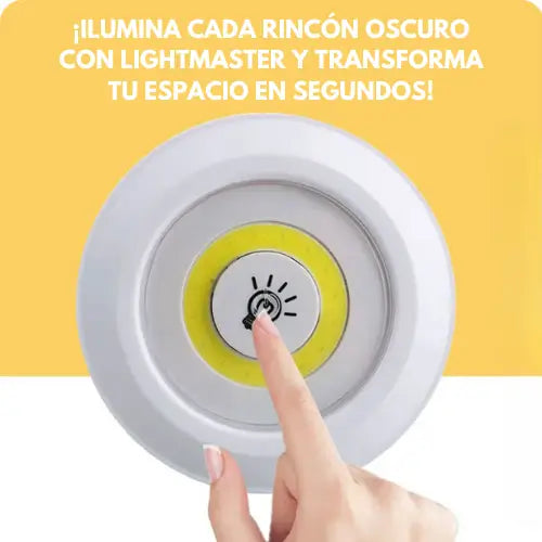 LightMaster | Juego luces inalámbricas ahorradoras x3