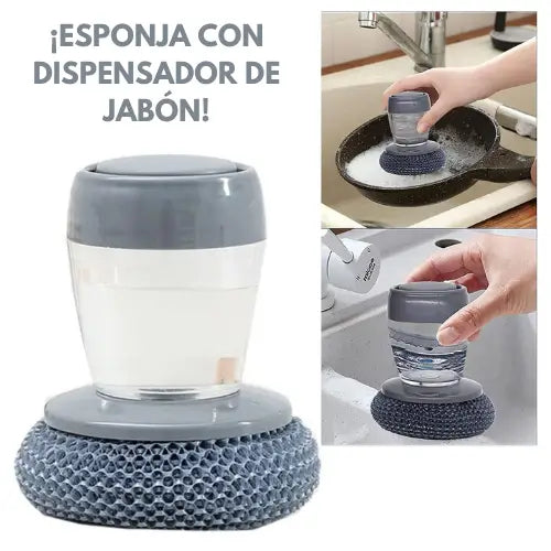 CleanBrush | Esponja con dispensador de jabón