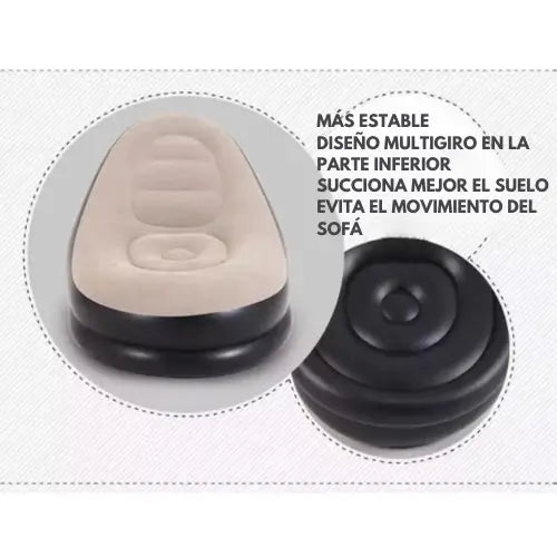 AirPuff | Sofá inflable con almohadilla para pies