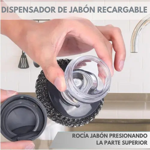CleanBrush | Esponja con dispensador de jabón