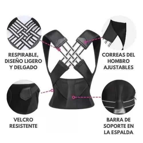 PostureX | Corrector de postura con soporte lumbar