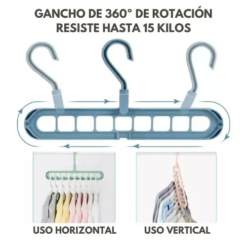 ClosetPro | Gancho ahorrador de espacio x10 unidades