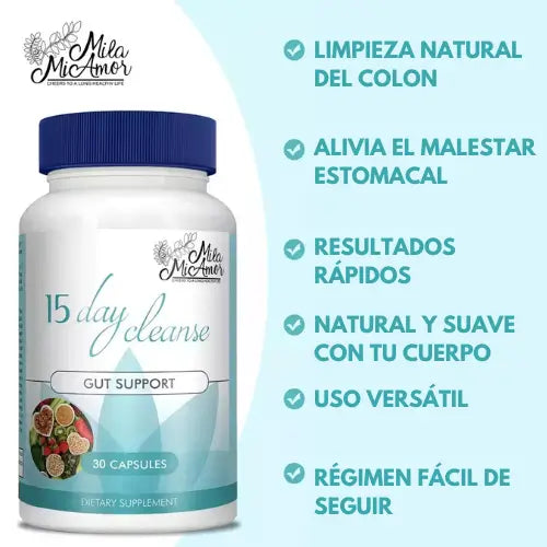 15DayCleanse | Détox limpieza estomacal completa x 30 cápsulas