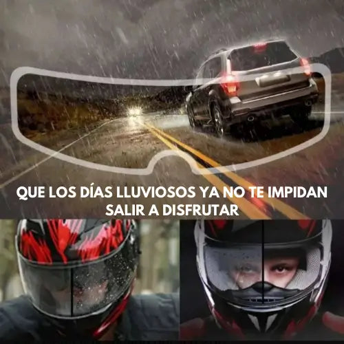 UltraView| COMBO lámina antiempañante + lámina repelente de lluvia