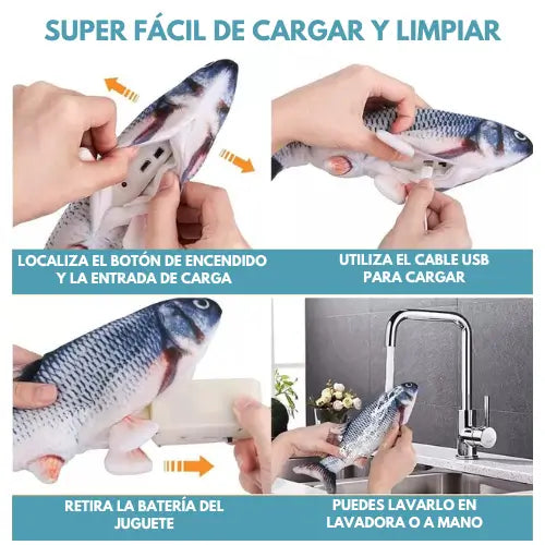 FlipFish | Juguete pescado regargable para gatos
