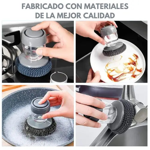 CleanBrush | Esponja con dispensador de jabón