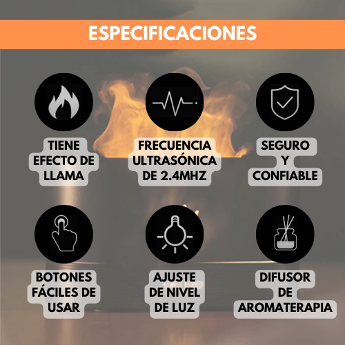 HumiFire | Humidificador efecto llama