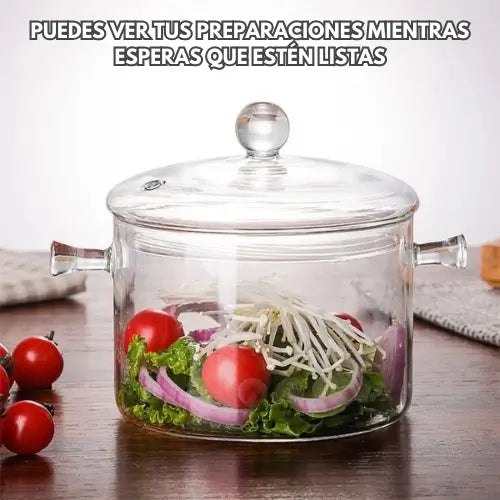 ClearCook | Olla de vidrio templado resistente al calor y frío