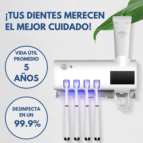 CleanHold | Soporte esterilizador UV de cepillos de dientes