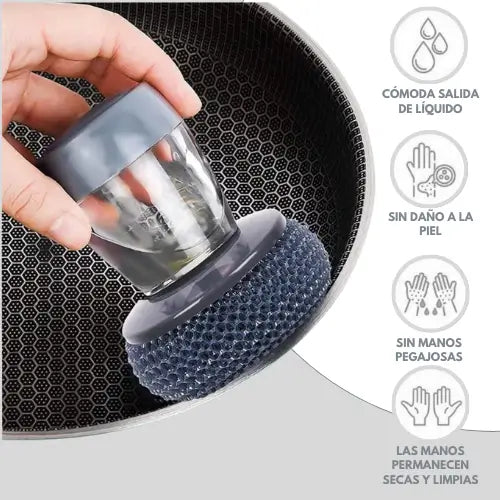 CleanBrush | Esponja con dispensador de jabón