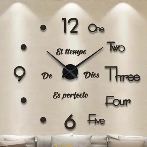 TimeStick | Reloj pared adhesivo El tiempo de Dios es perfecto