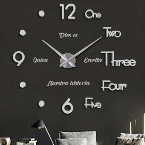 TimeStick | Reloj pared adhesivo El tiempo de Dios es perfecto