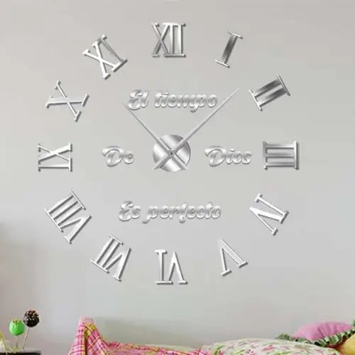 TimeStick | Reloj pared adhesivo números romanos
