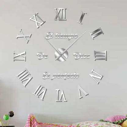 TimeStick | Reloj pared adhesivo números romanos