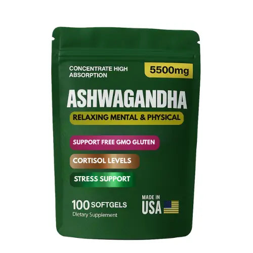 Ashwagandha | Adaptógeno antiestres, reduce el cortisol x 100 cápsulas