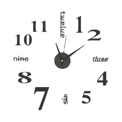 TimeStick | Reloj pared adhesivo inglés