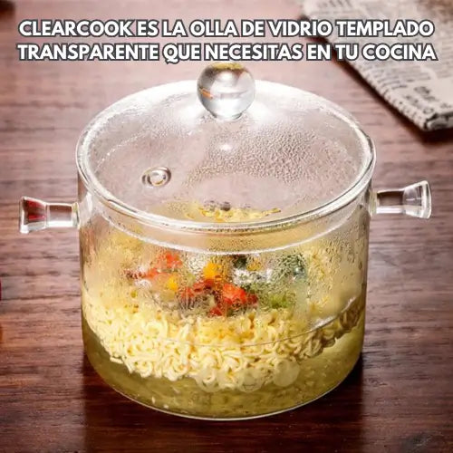 ClearCook | Olla de vidrio templado resistente al calor y frío