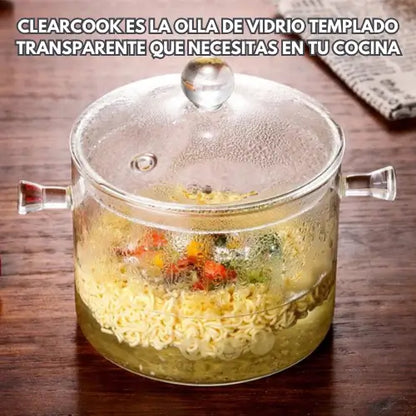 ClearCook | Olla de vidrio templado resistente al calor y frío