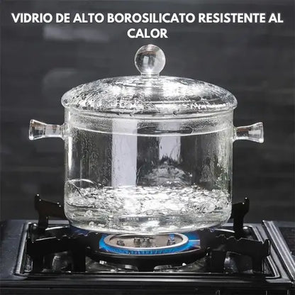 ClearCook | Olla de vidrio templado resistente al calor y frío