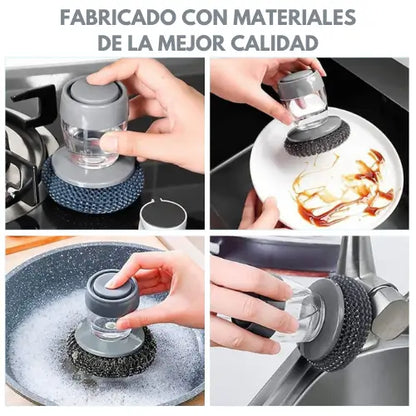 CleanBrush | Esponja con dispensador de jabón