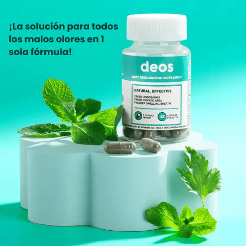 Deos | Adiós malos olores, desodorante interno ORIGINAL x 30 cápsulas