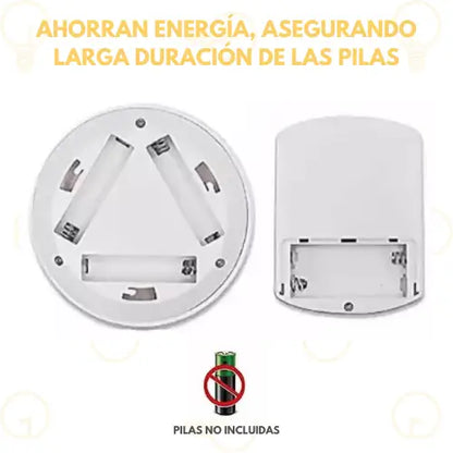 LightMaster | Juego luces inalámbricas ahorradoras x3